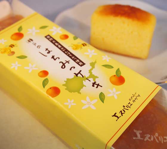 山口県柳井市の洋菓子エスパリエカゲツ　瀬戸のハチミツケーキ